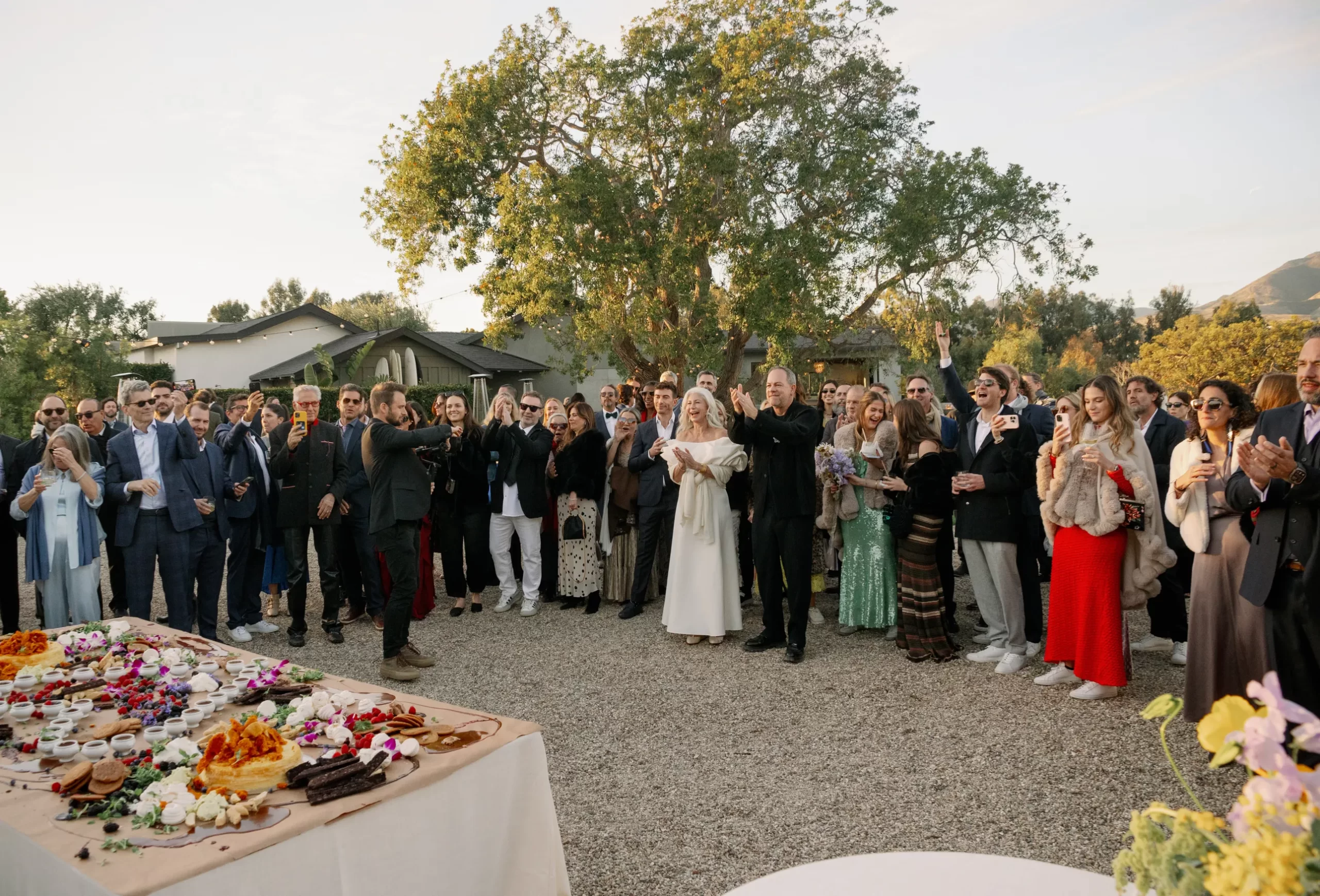 Jocelyne Katz en Alberto Chehebar bruiloft