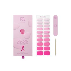 Pink gellac gel stickers set