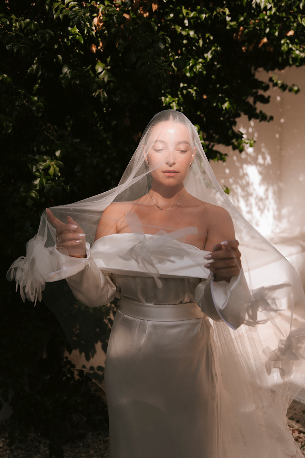 Benthe Liem op haar bruiloft