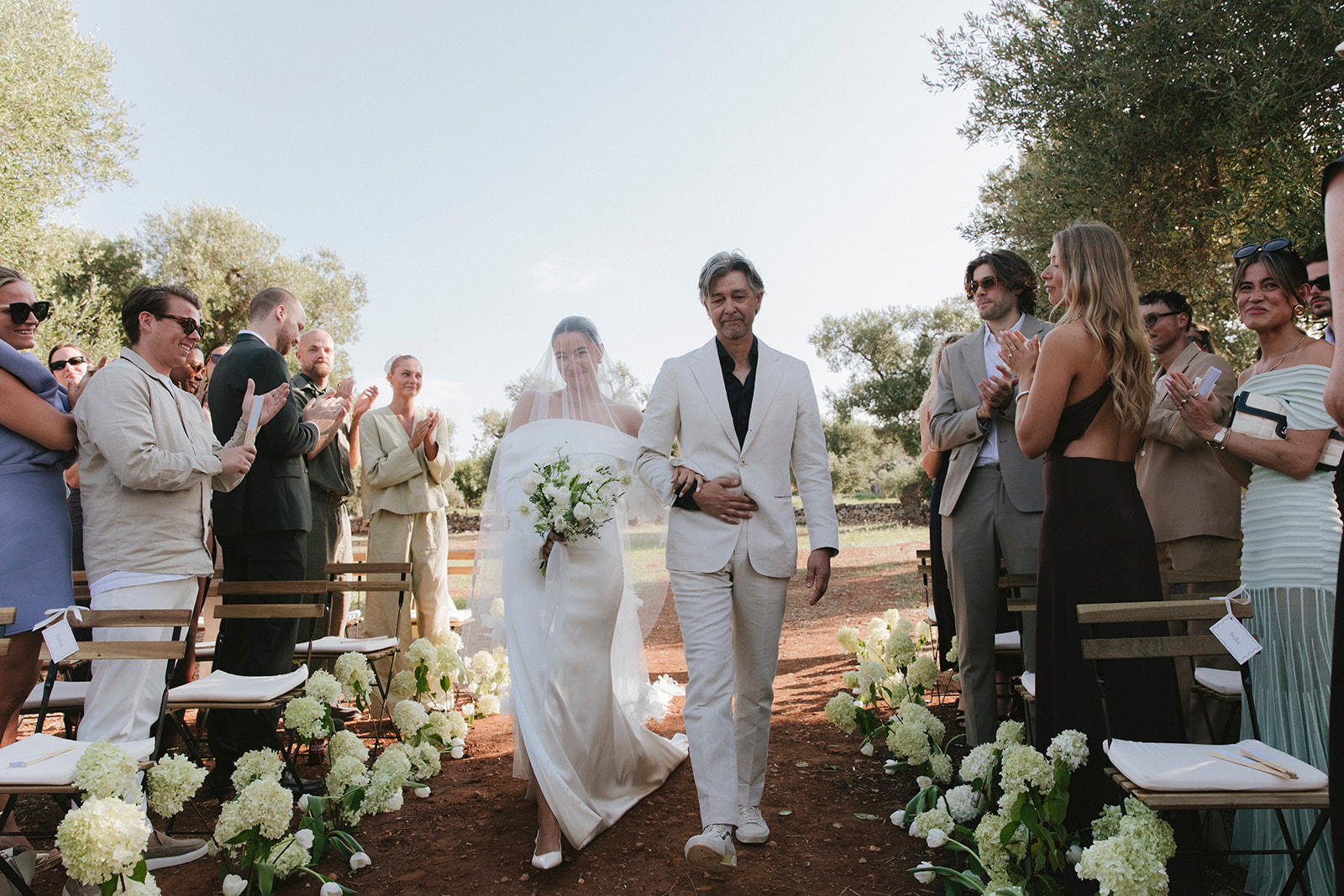 Liem en haar vader op haar trouwdag