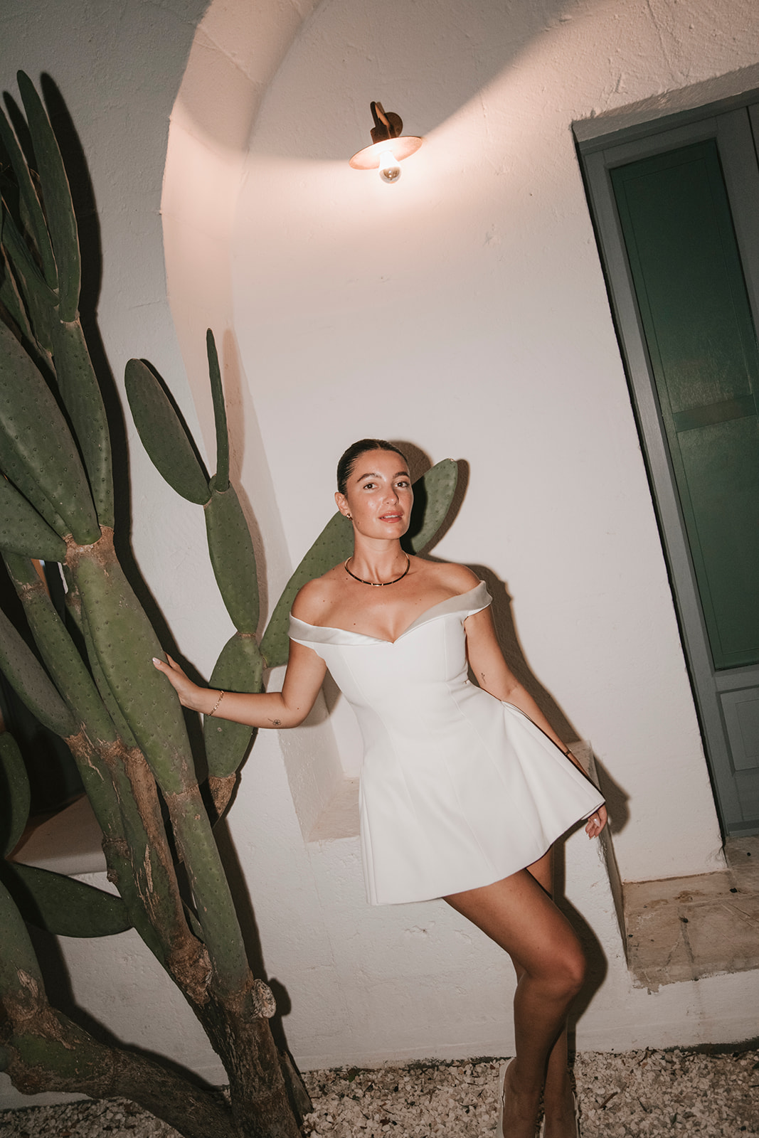 Benthe Liem op haar bruiloft