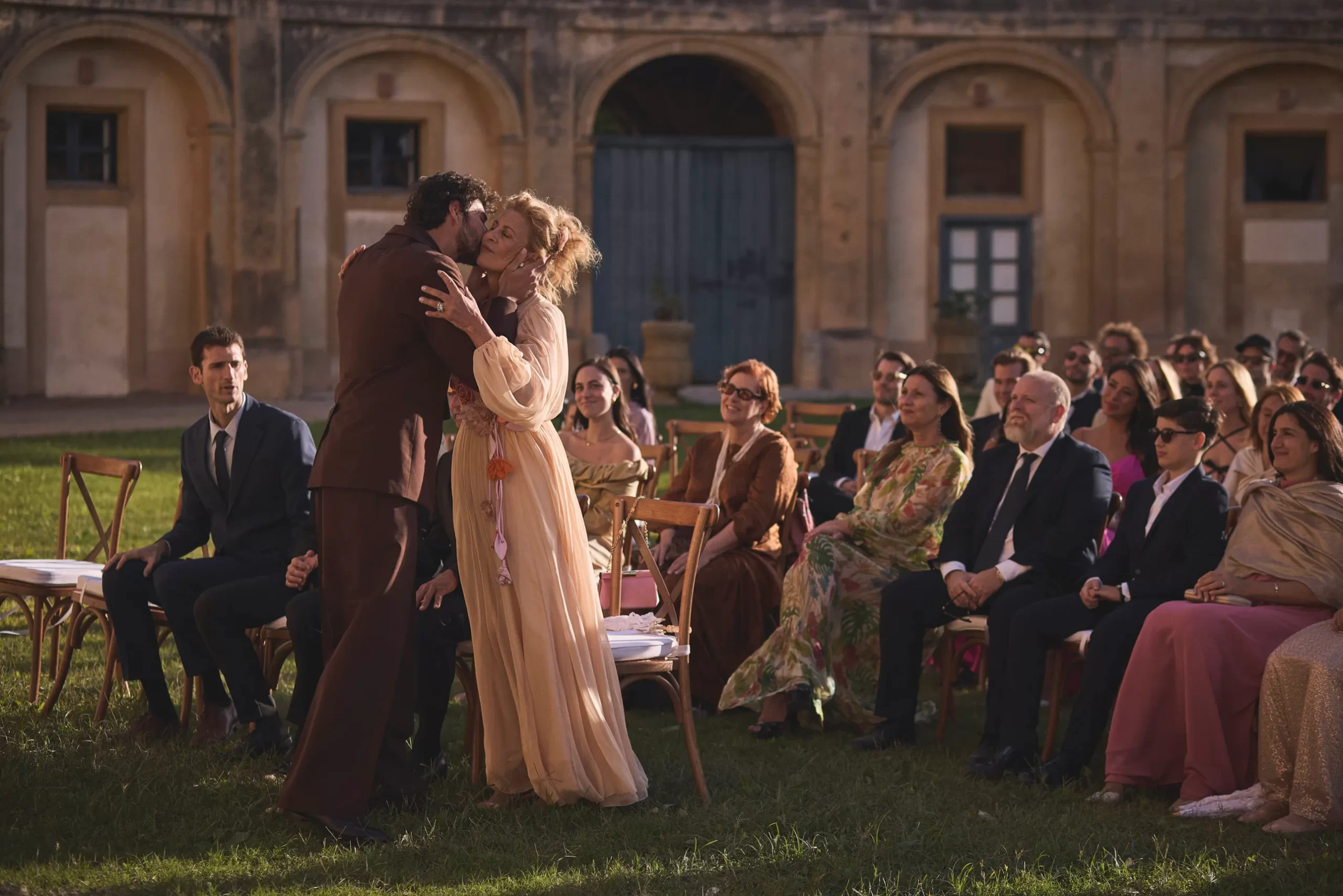 De bruiloft van Mariacarla Boscono en Claudio Stecchi