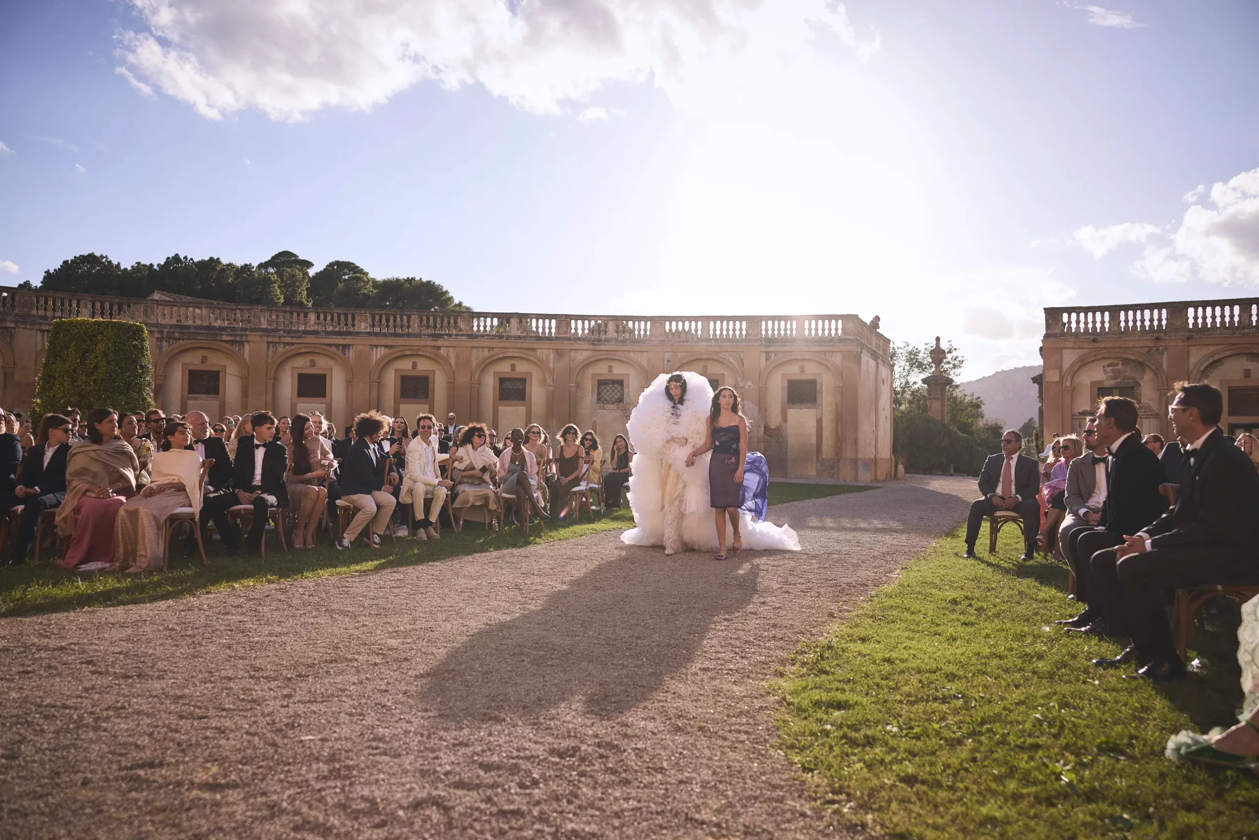 De bruiloft van Mariacarla Boscono en Claudio Stecchi