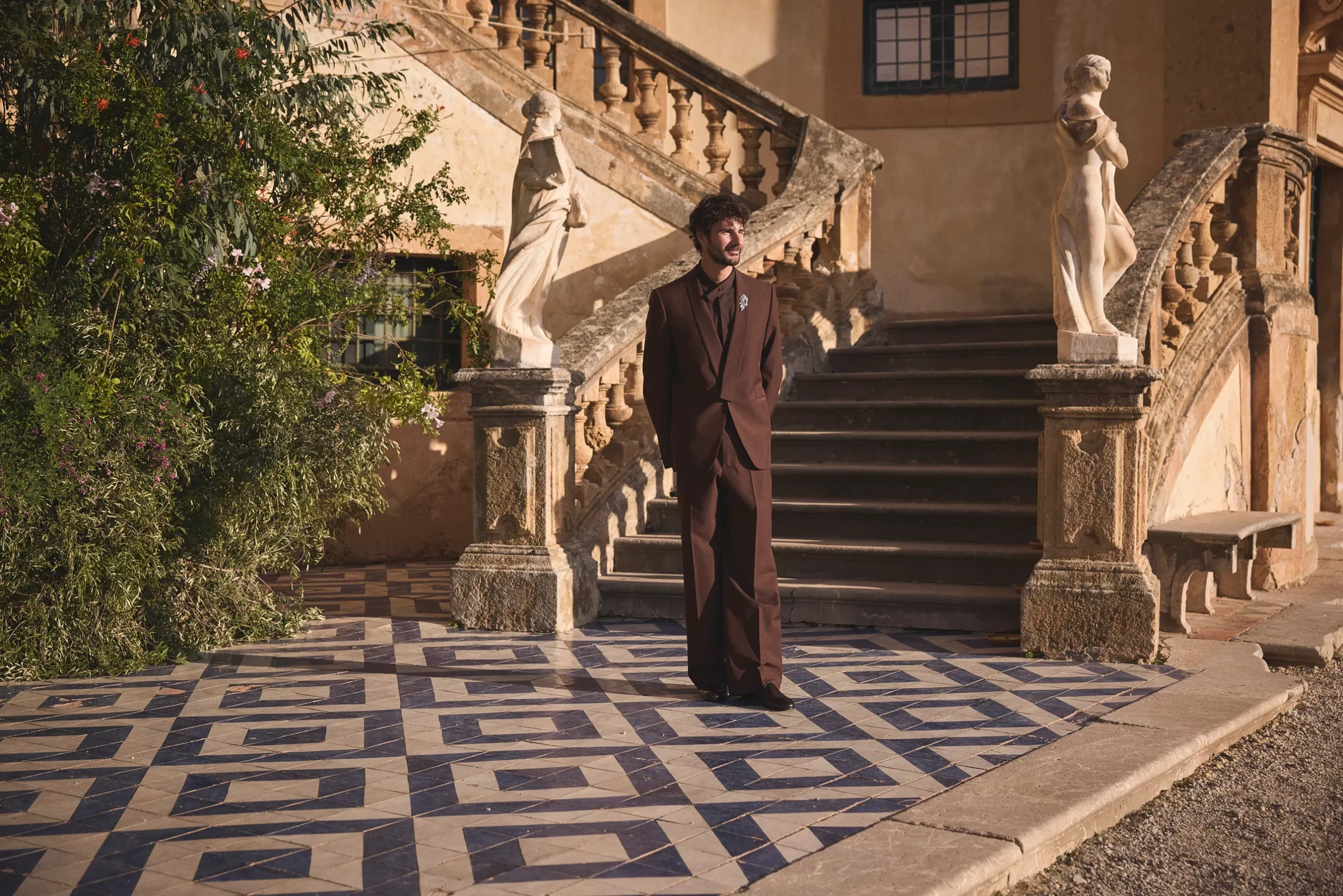 De bruiloft van Mariacarla Boscono en Claudio Stecchi