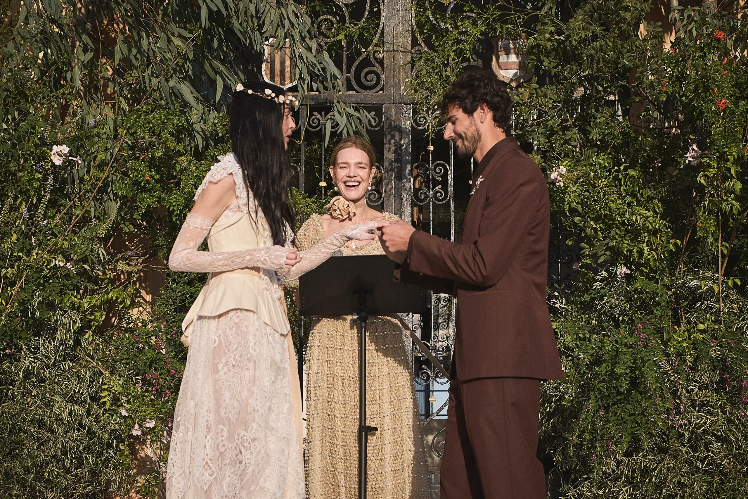 De bruiloft van Mariacarla Boscono en Claudio Stecchi