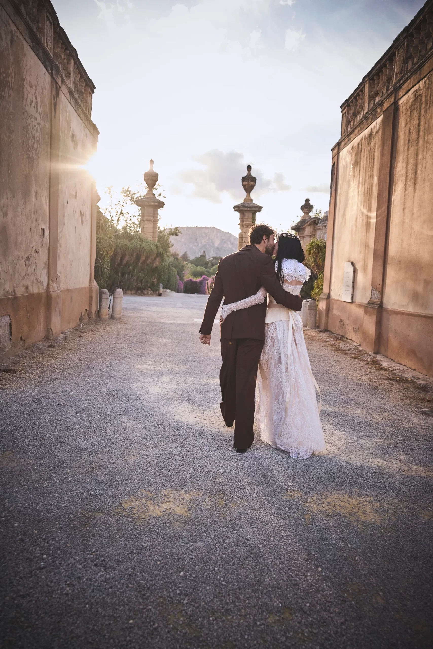 De bruiloft van Mariacarla Boscono en Claudio Stecchi