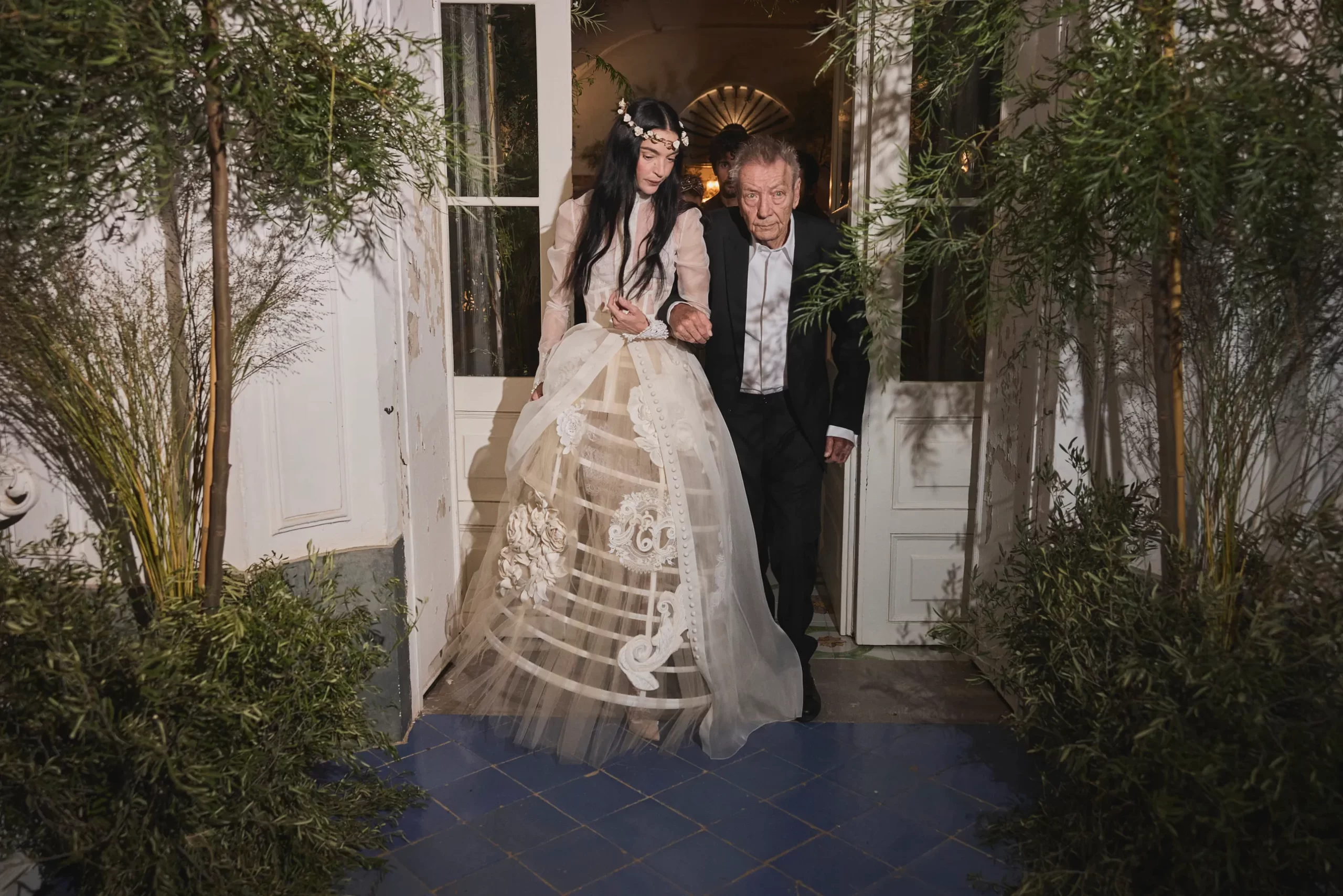 De bruiloft van Mariacarla Boscono en Claudio Stecchi