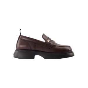 Ganni bruine loafers