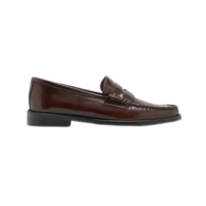 bruine loafers van Mango