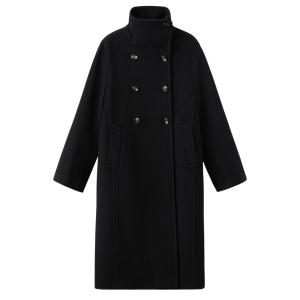 mango manteljas met hoge kraag