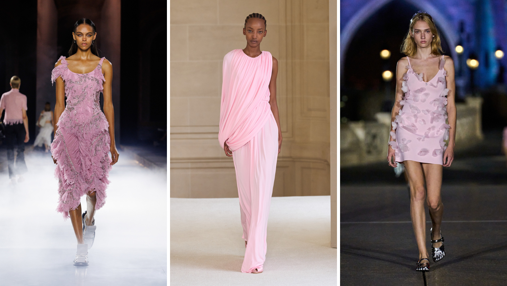 Paris fashion week lente/zomer 2025 roze kleur