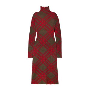 Burberry jurk in geruite stof