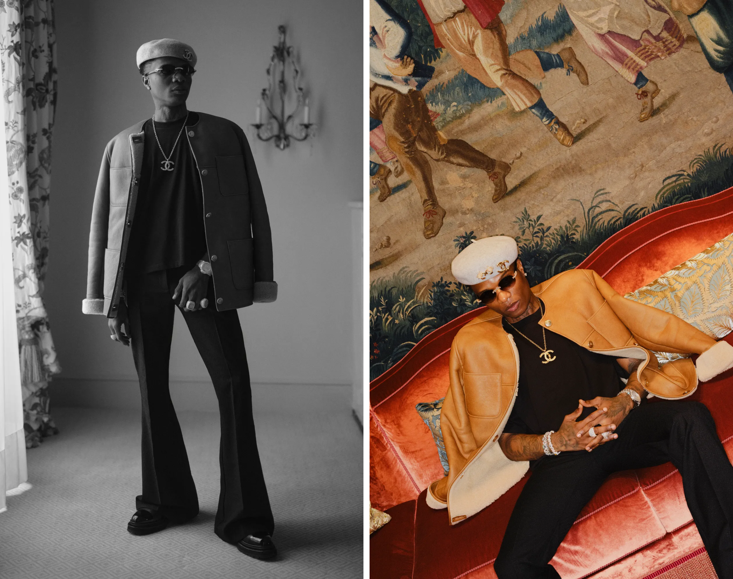 wizkid chanel outfit Paris fashion week