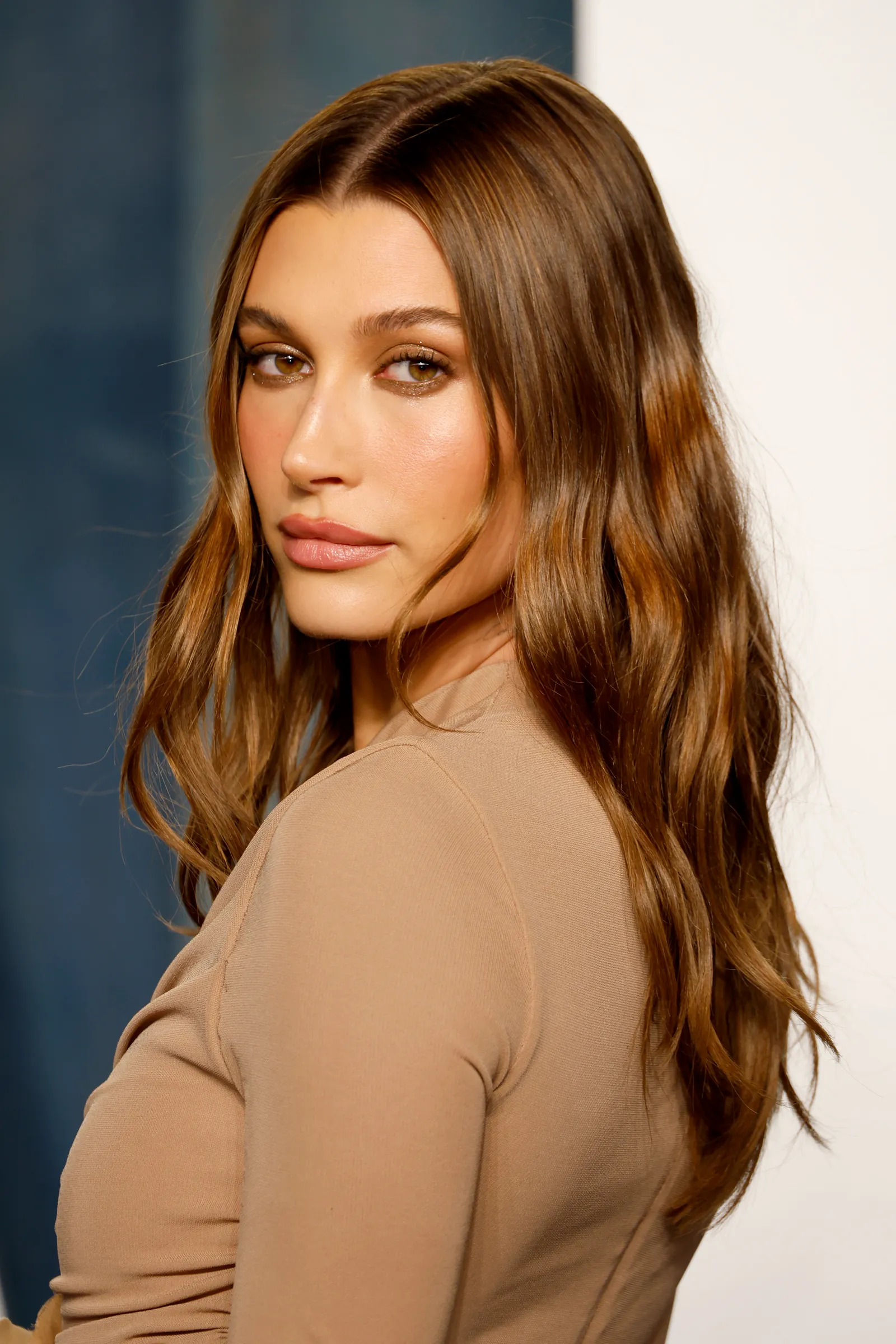 Hailey Bieber 2022 voor beauty-looks Hailey Bieber