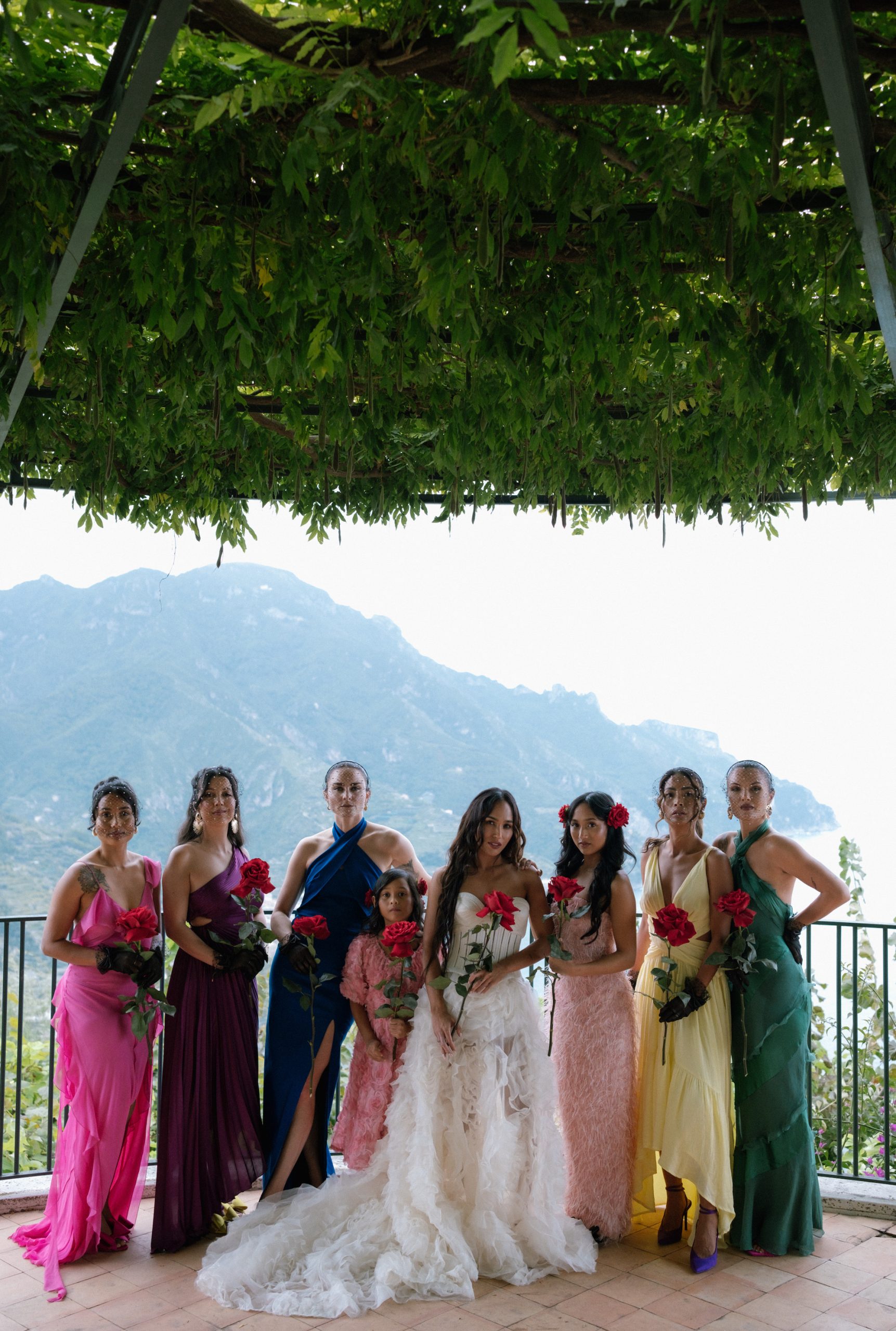 De bruiloft van Rumailah Burden in Ravello aan de Amalfikust