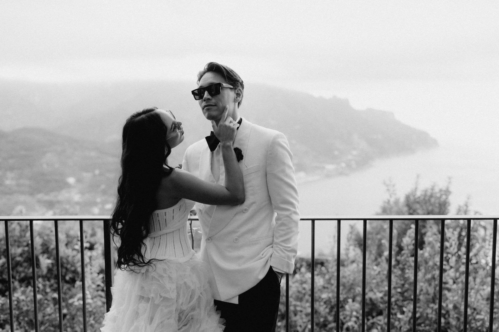 De bruiloft van Rumailah Burden in Ravello aan de Amalfikust