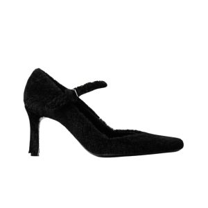 Shearling pumps van Loulou Studio