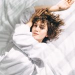 vrouw in bed