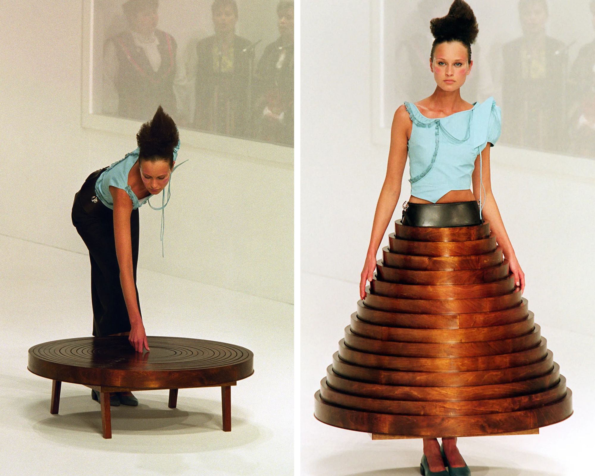 De 'tafelrok' van Hussein Chalayan