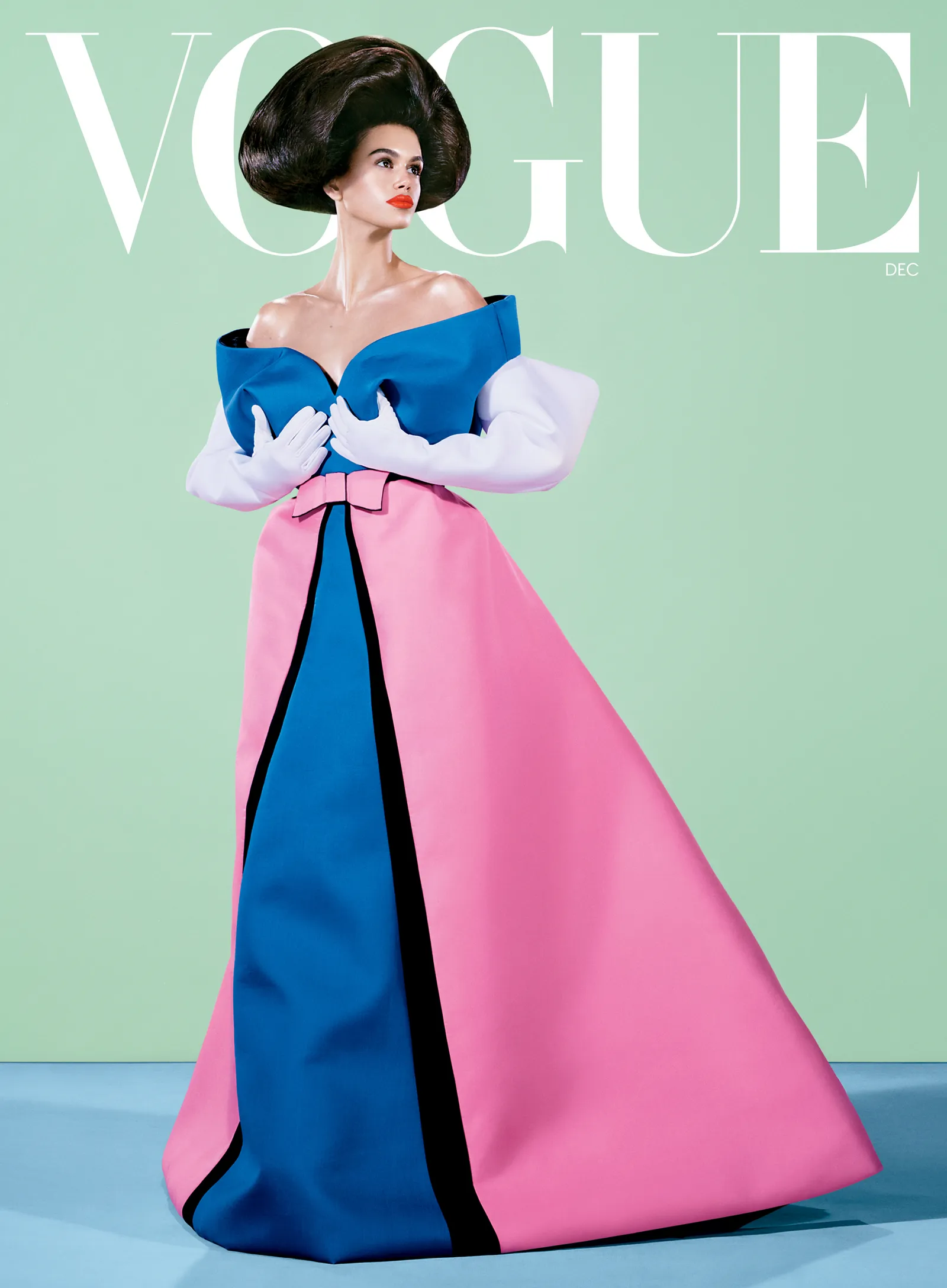 Kaia Gerber op de cover van Vogue US