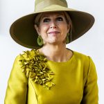 Koningin Máxima in een groene look