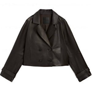 Massimo Dutti leren jas