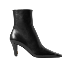 schoenen wijde broek, enkellaarsjes saint laurent