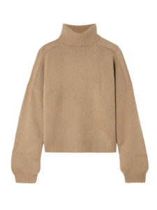 cafe latte trui, bruine trui