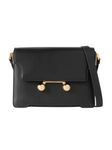zwarte tas marni, zwarte cross body bag