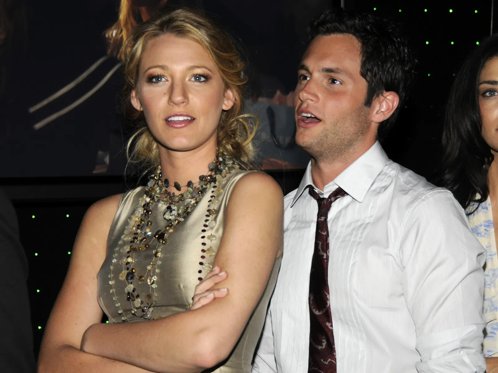 Blake Lively en Penn Badgley