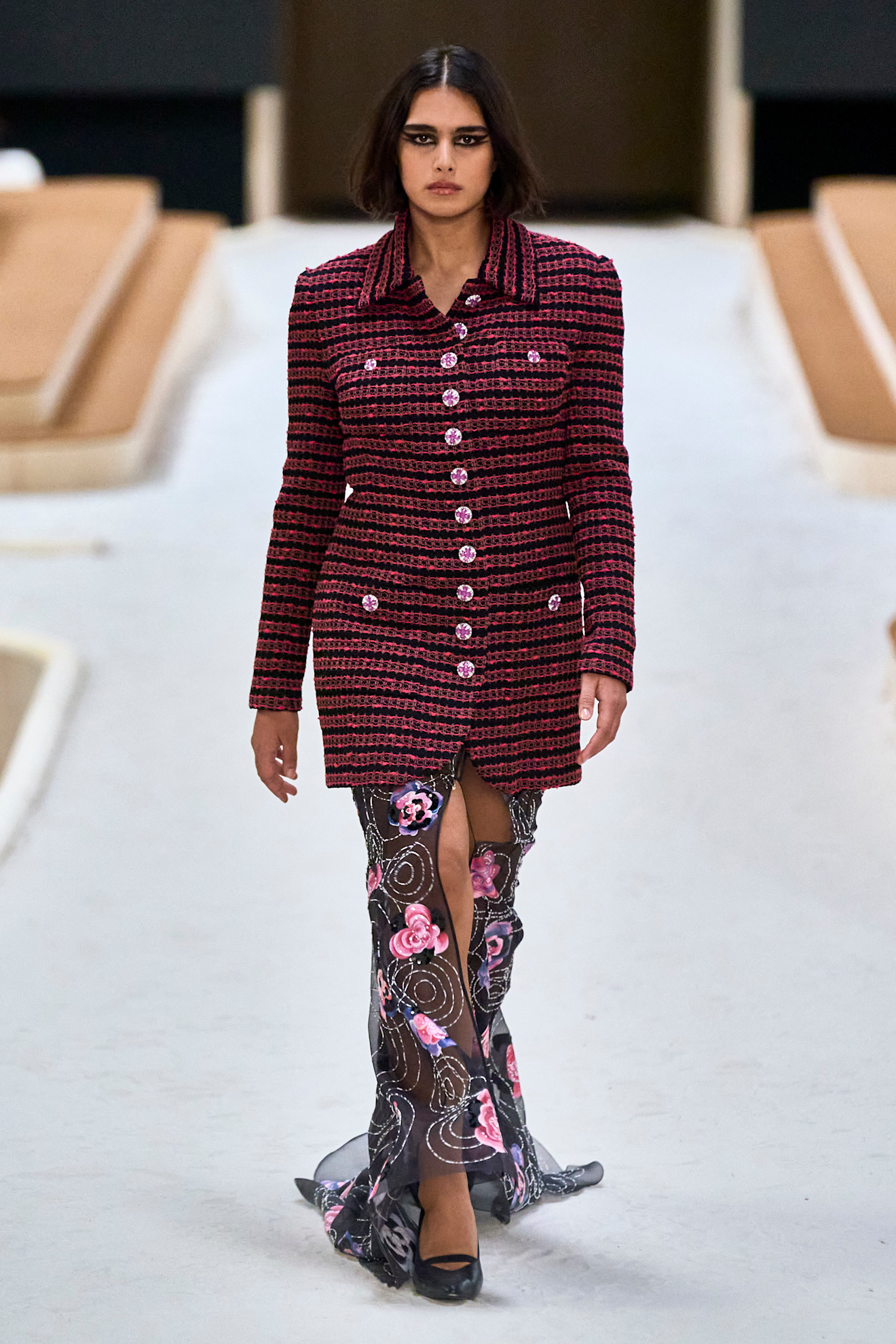 Jill Kortleve op de catwalk bij Chanel couture lente/zomer 2022