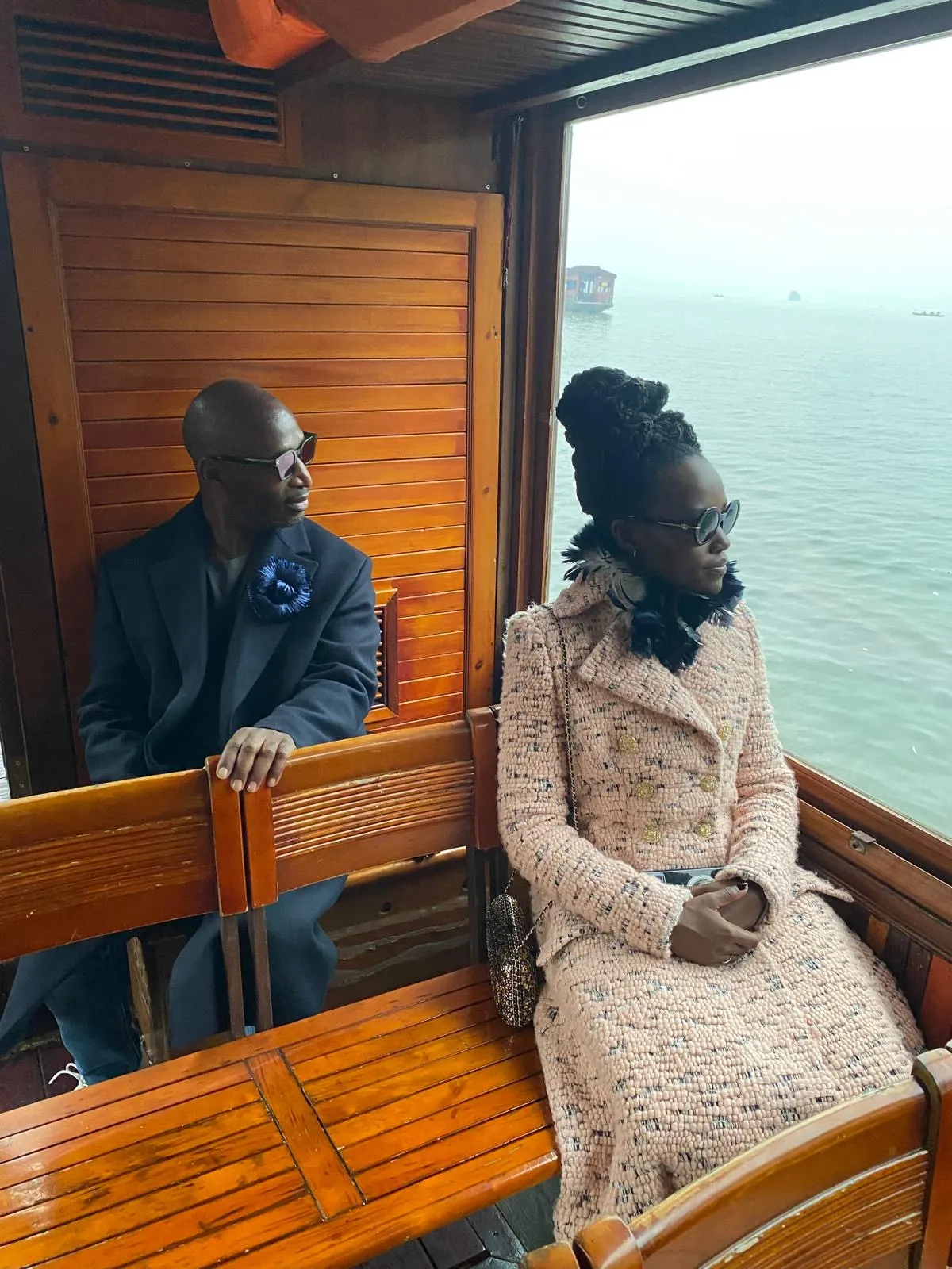 Lupita Nyong'o voor Chanel show in Hangzhou