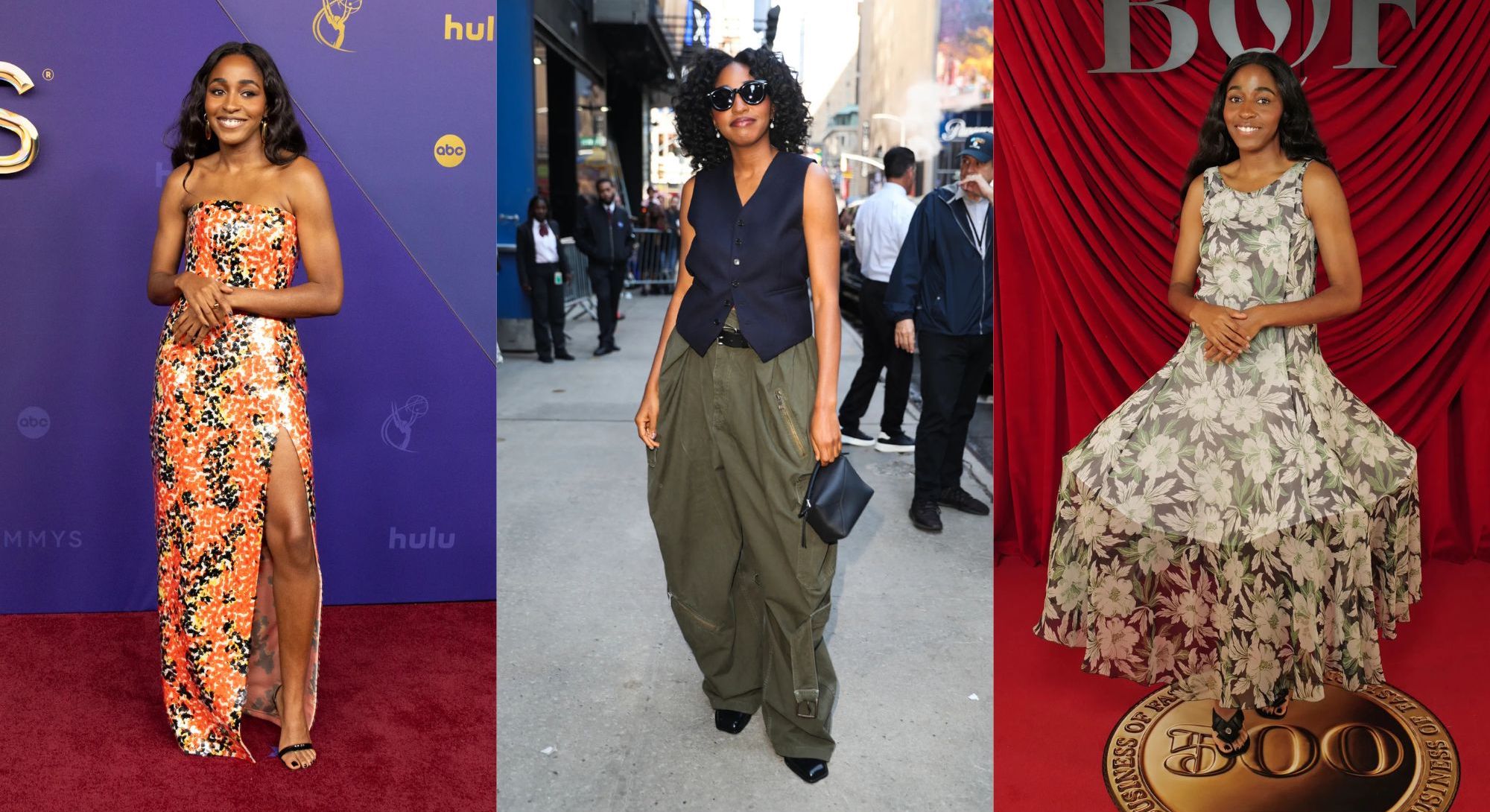 Ayo Edebiri was een van de best geklede beroemdheden van 2024