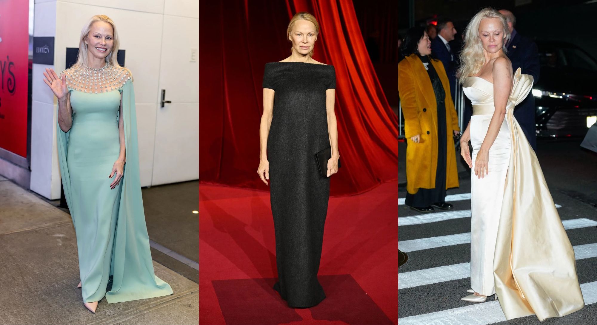 Een paar looks van Pamela Anderson van het afgelopen jaar