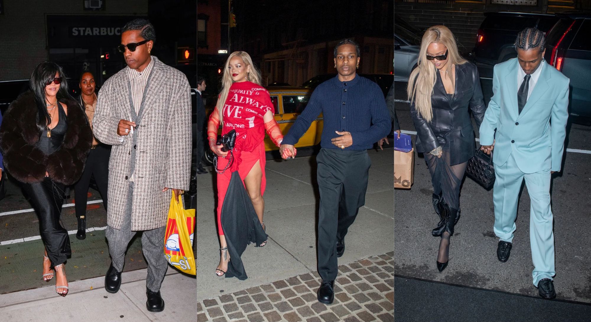 Een paar looks van Rihanna en A$AP Rocky van het afgelopen jaar