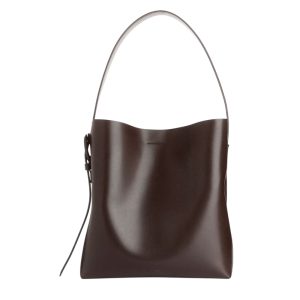 Leren tote van Arket