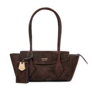 Bruine tas van Ferragamo