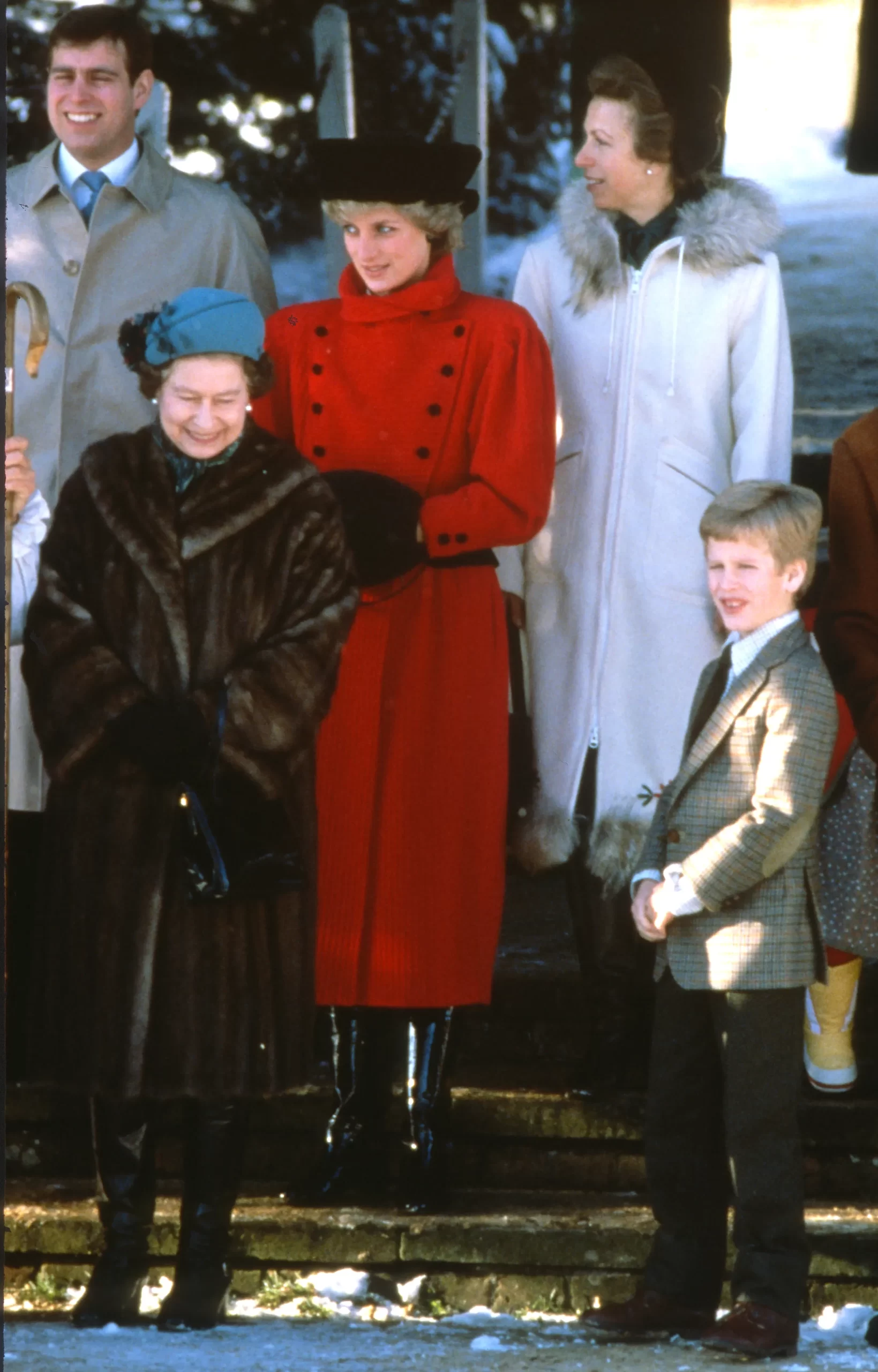 De kerstlook van prinses Diana in 1985