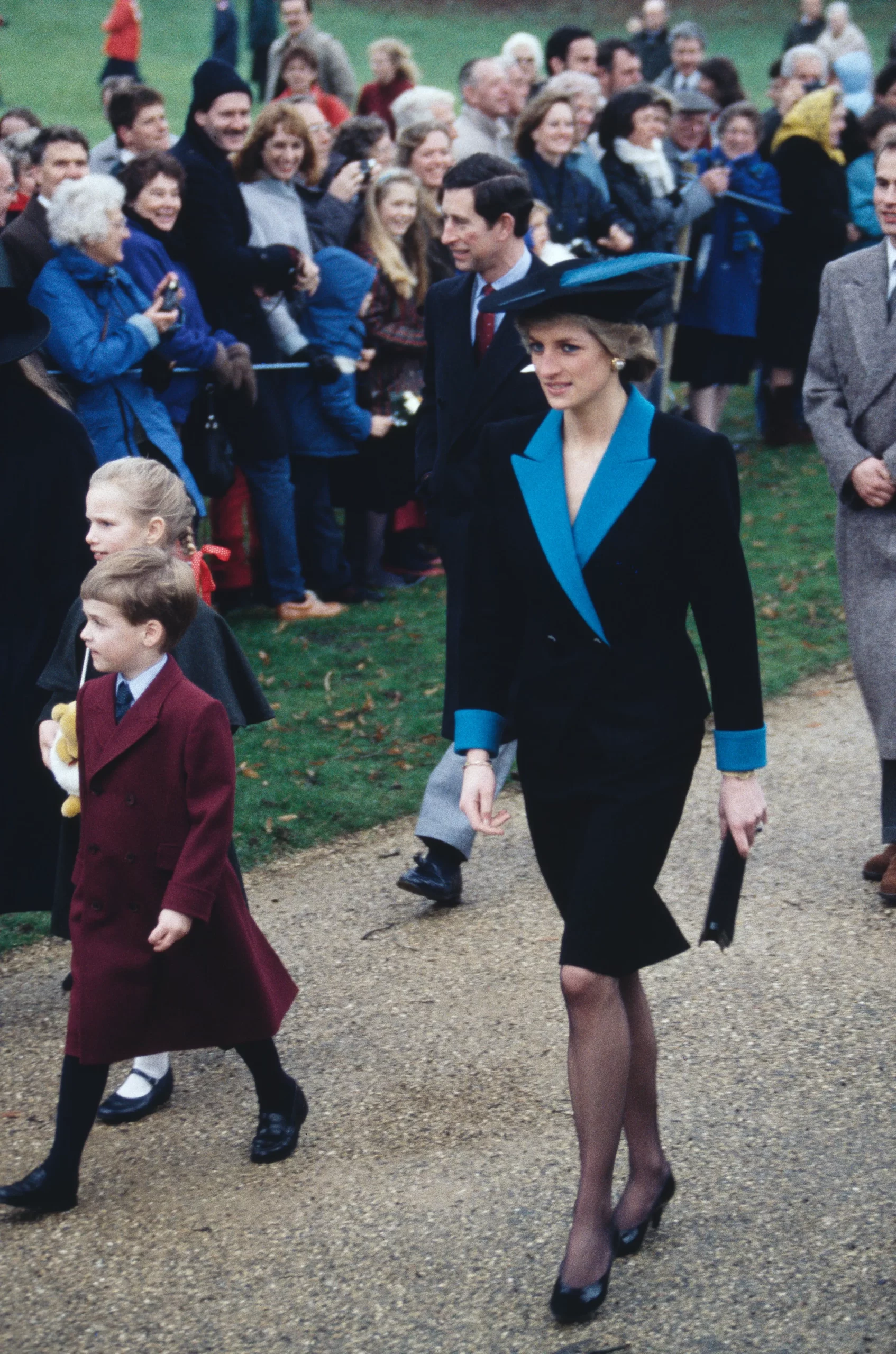 De kerstlook van prinses Diana in 1988