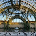 De schaatsbaan in het Grand Palais in Parijs