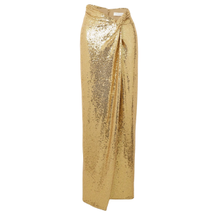 Michael kors Collection gouden maxi shirt pailletten