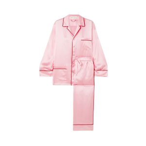 roze rood kleurencombinatie Olivia von Halle pyjama