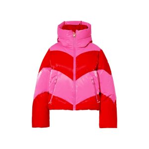 roze rood kleurencombinatie goldbergh jas