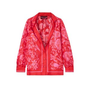 roze rood kleurencombinatie Gucci blouse