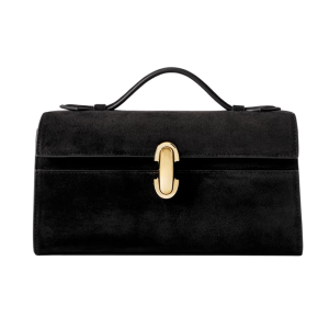 savette symmetry pochette suede tas