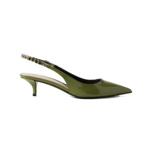 Groene slingbacks van Gucci