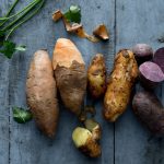 Zoete aardappel en gewone aardappel