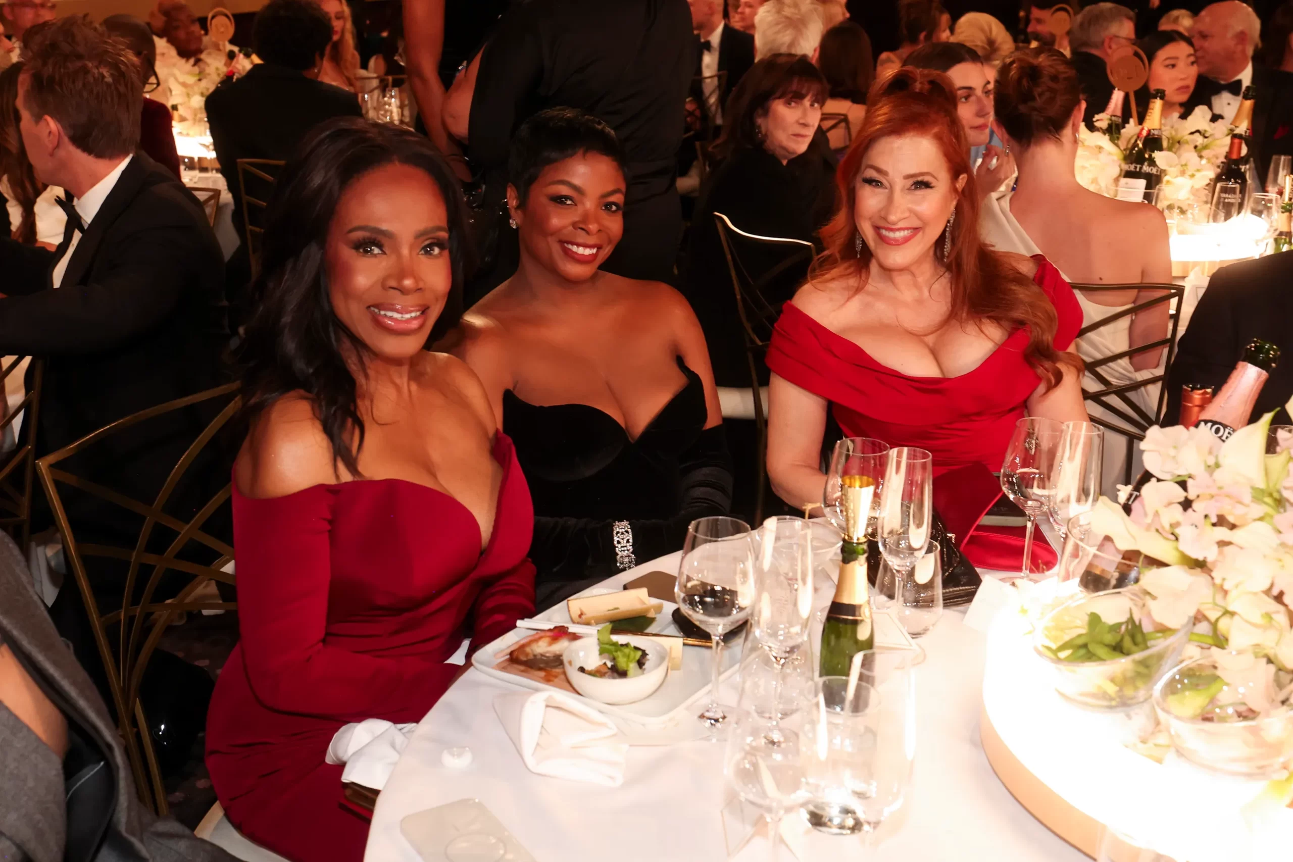 Foto van binnen de Golden Globes 2025