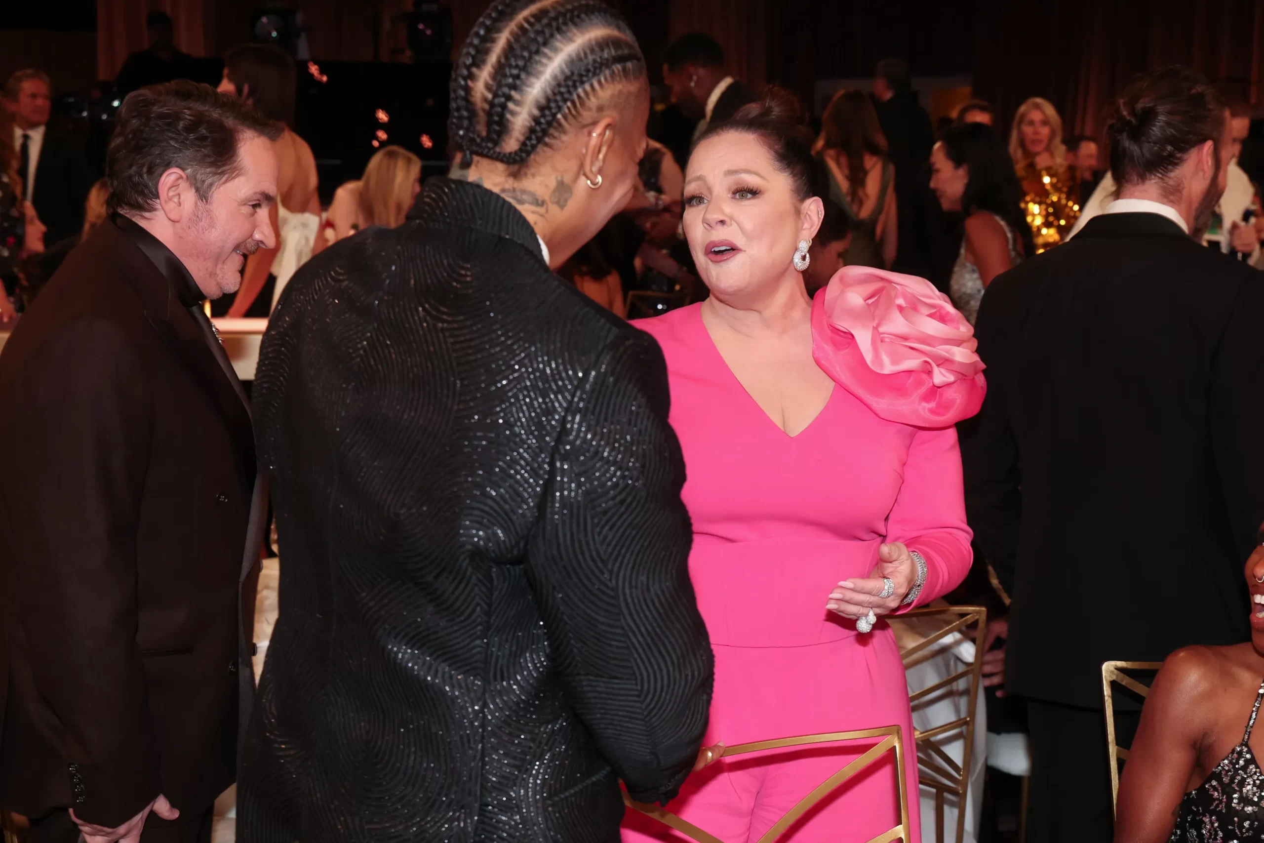 Foto van binnen de Golden Globes 2025