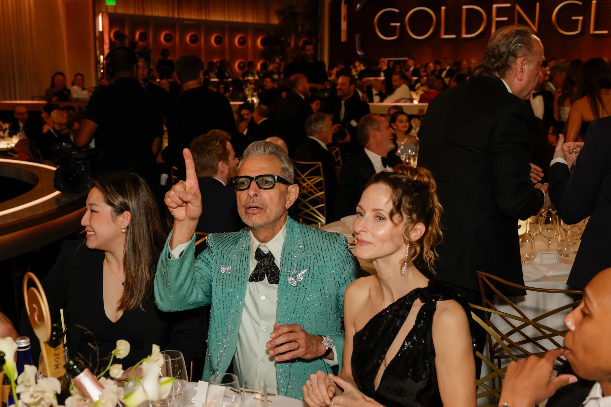 Foto van binnen de Golden Globes 2025